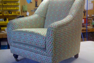 Custom upholstered chair